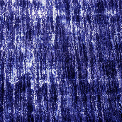 Superior Chalkboard Hand-Woven Viscose Modern Abstract Indoor Area Rug, 5 ft. x 8 ft - Navy Blue