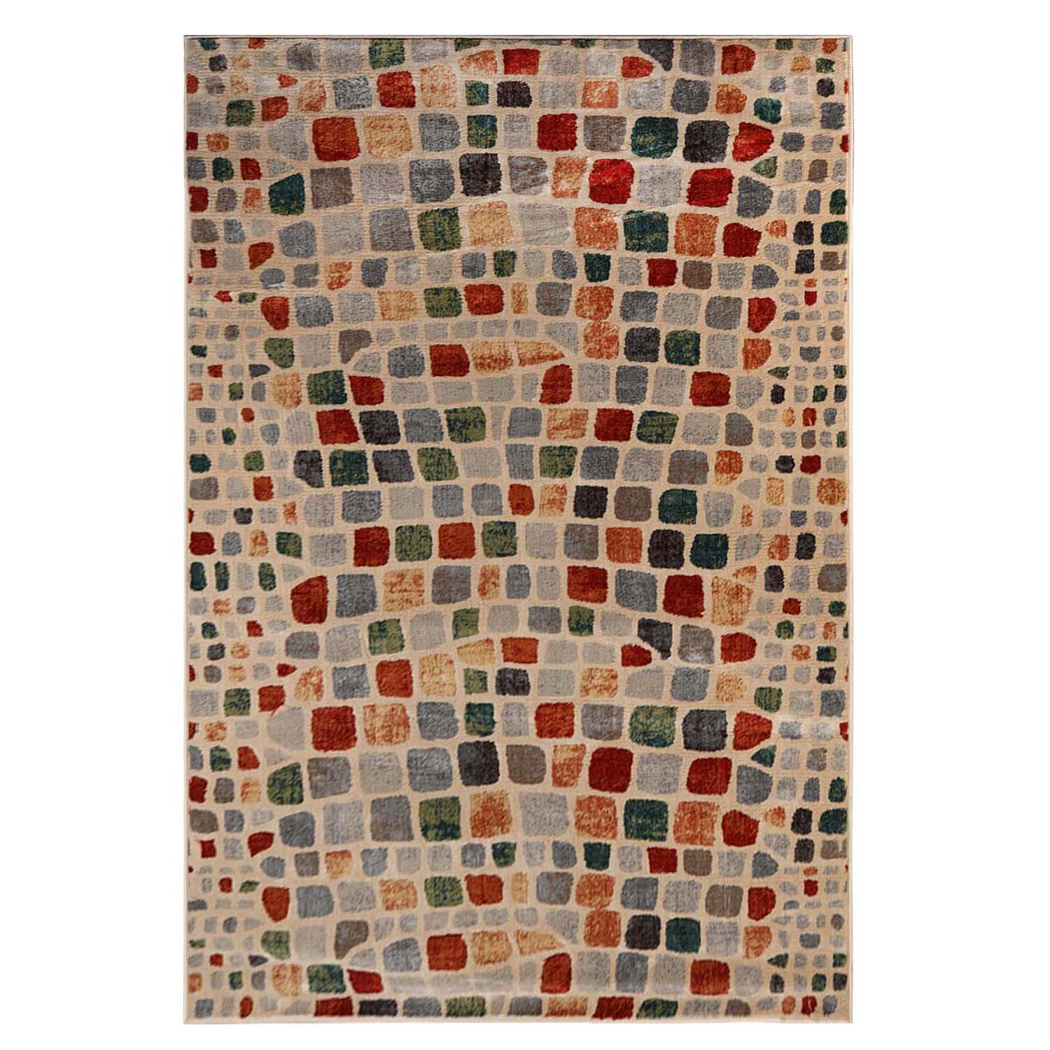 Dexter Abstract Cobblestone Indoor Area Rug or Runner