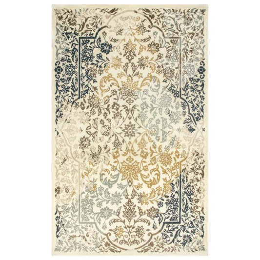 Ariza Oriental Floral Indoor Area Rug or Runner Rug