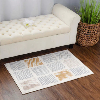 Lysandra Modern Geometric Indoor Area Rug - Gray