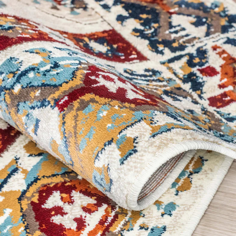 Taimak Aztec Geometric Indoor Sangria Southwestern Area Rug - Sangria