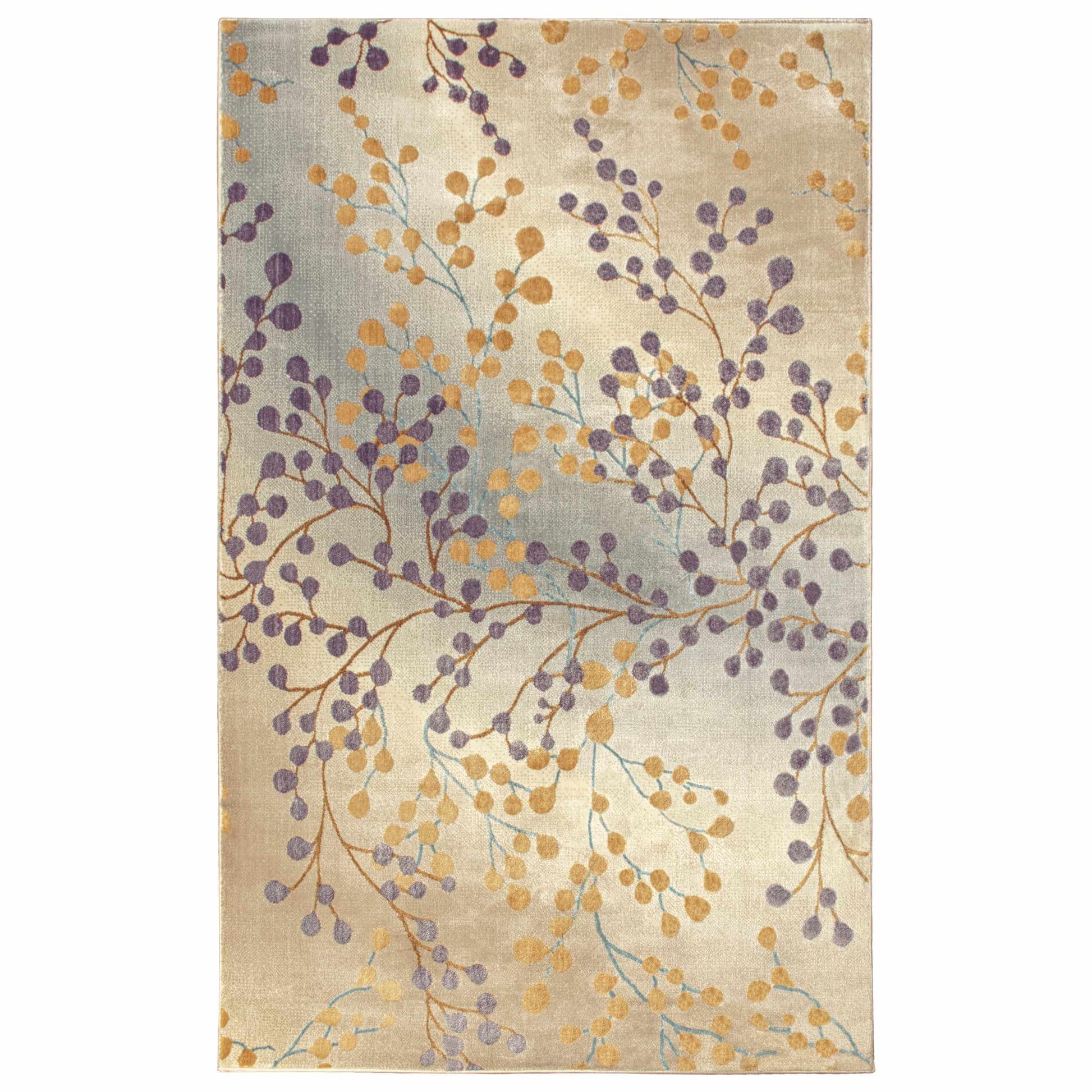 Superior Adsila Iridescent Floral Modern Area Rug or Runner - Violet