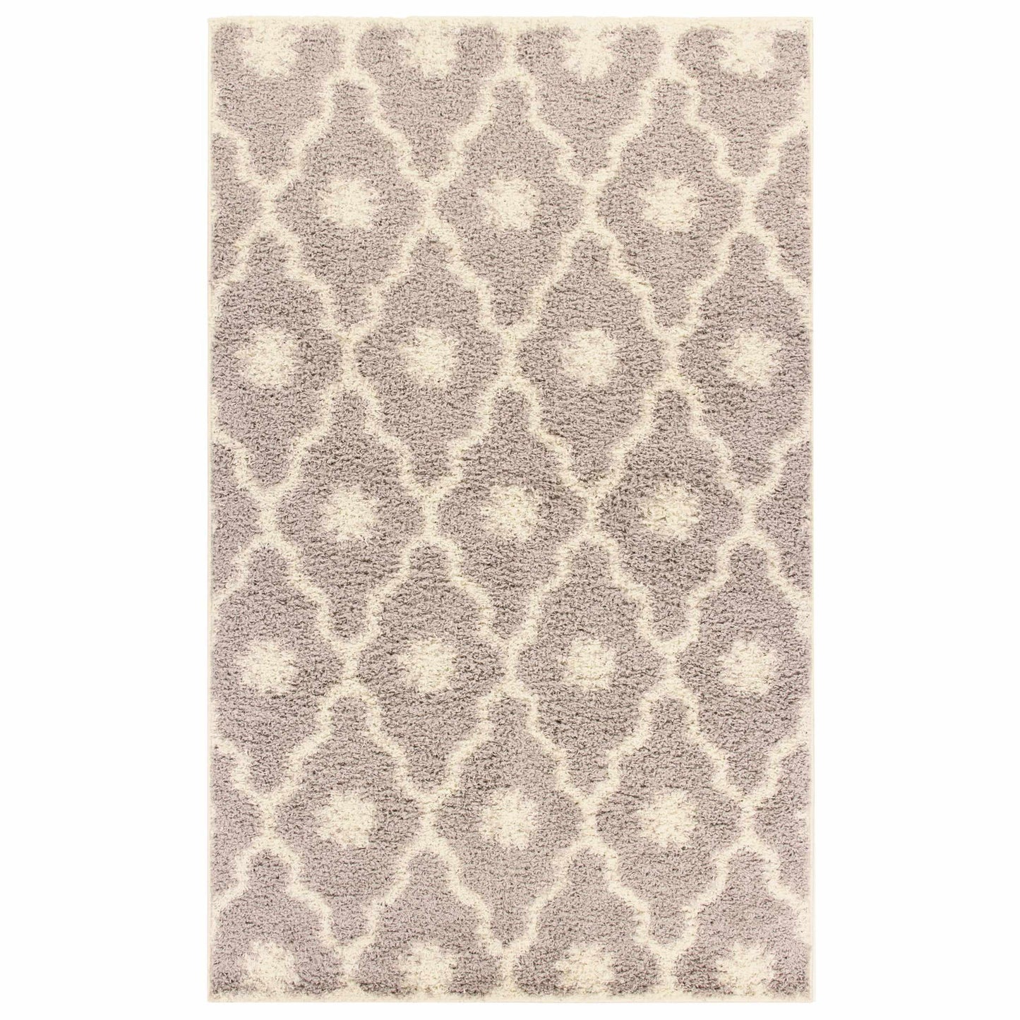  Alyssum Contemporary Geometric Trellis Indoor Shag Area Rug
