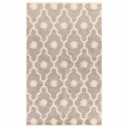  Alyssum Contemporary Geometric Trellis Indoor Shag Area Rug