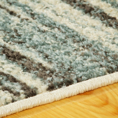 Superior Ashford Modern Abstract Stripe Indoor Area Rug - Blue