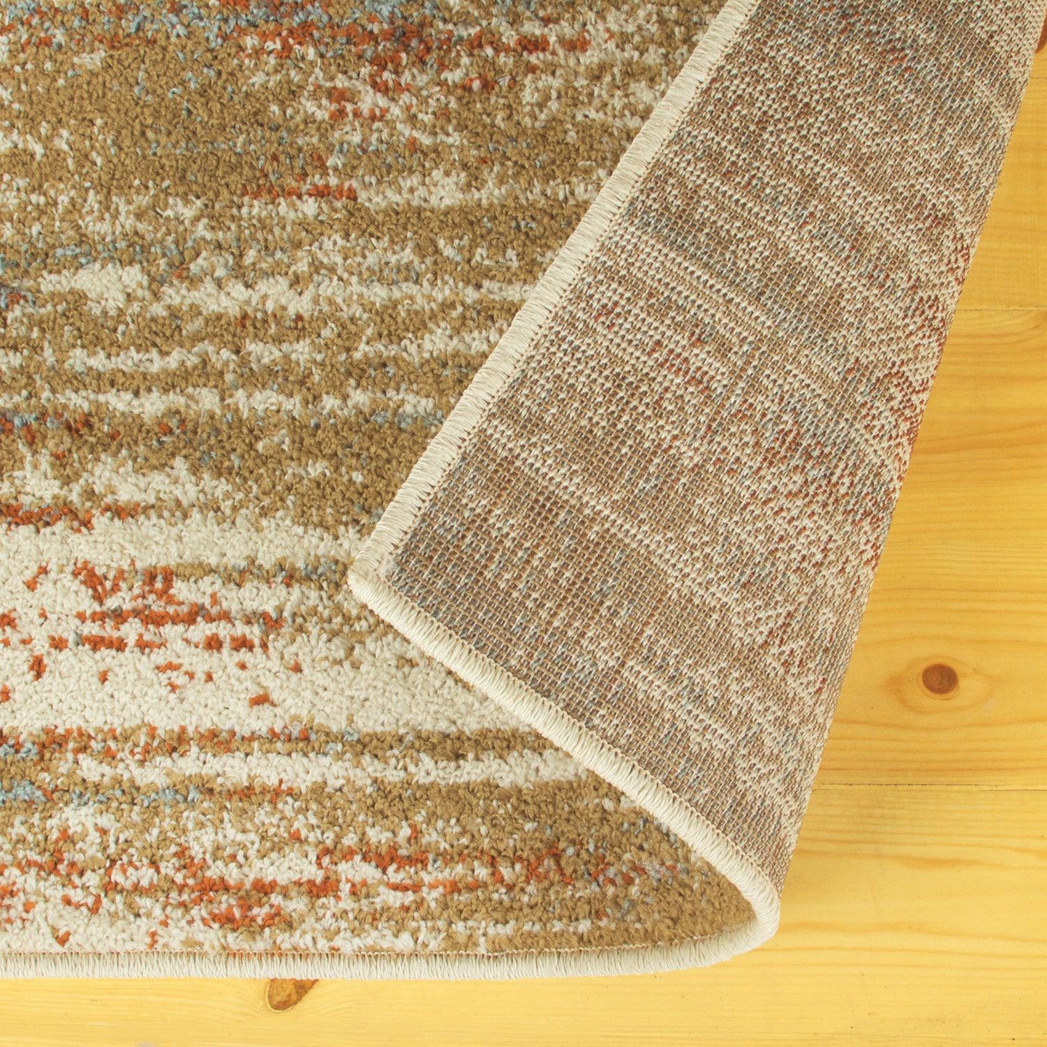  Superior Ashford Modern Abstract Stripe Indoor Area Rug - Rust