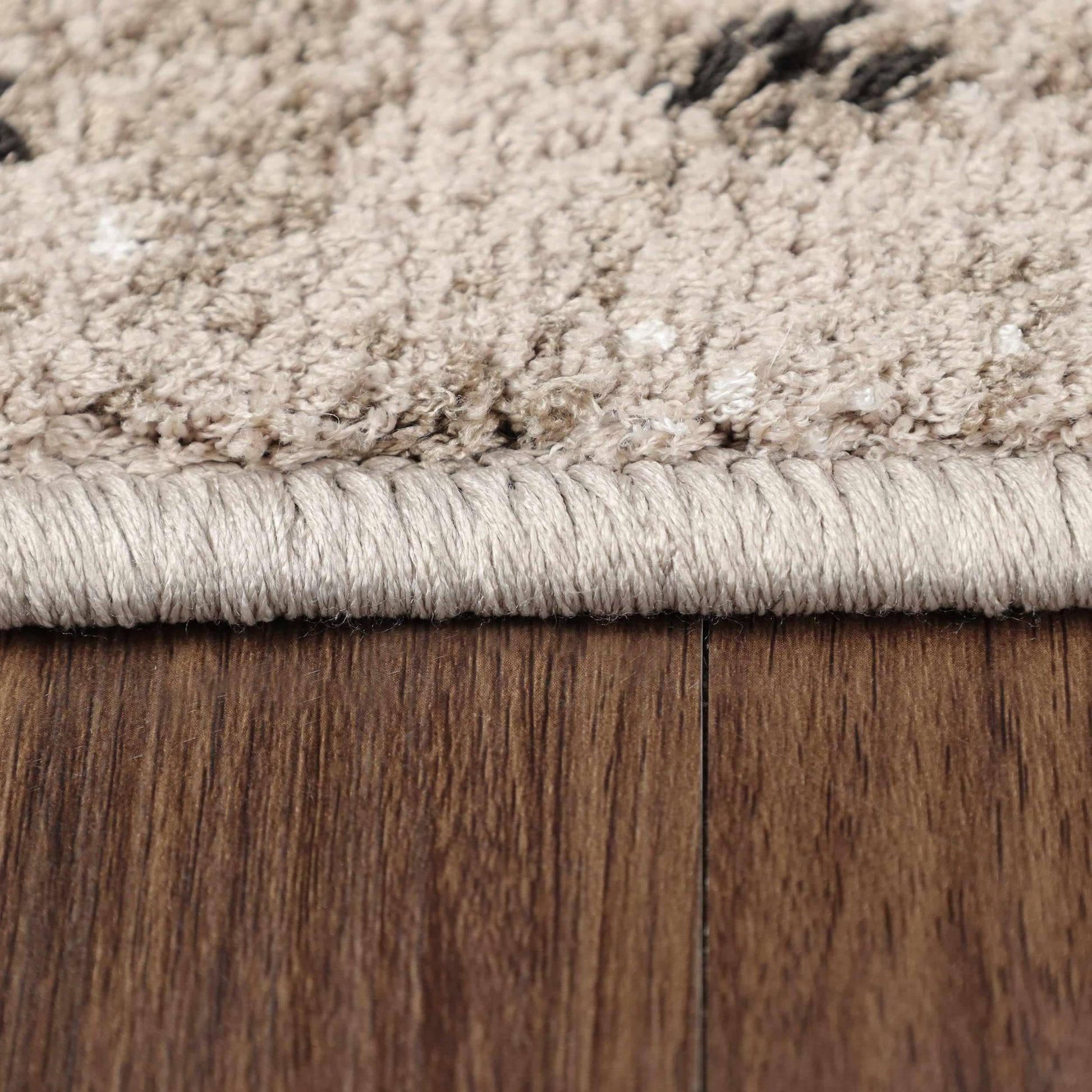 Caine Distressed Florals Modern Indoor Area Rug - Bronze