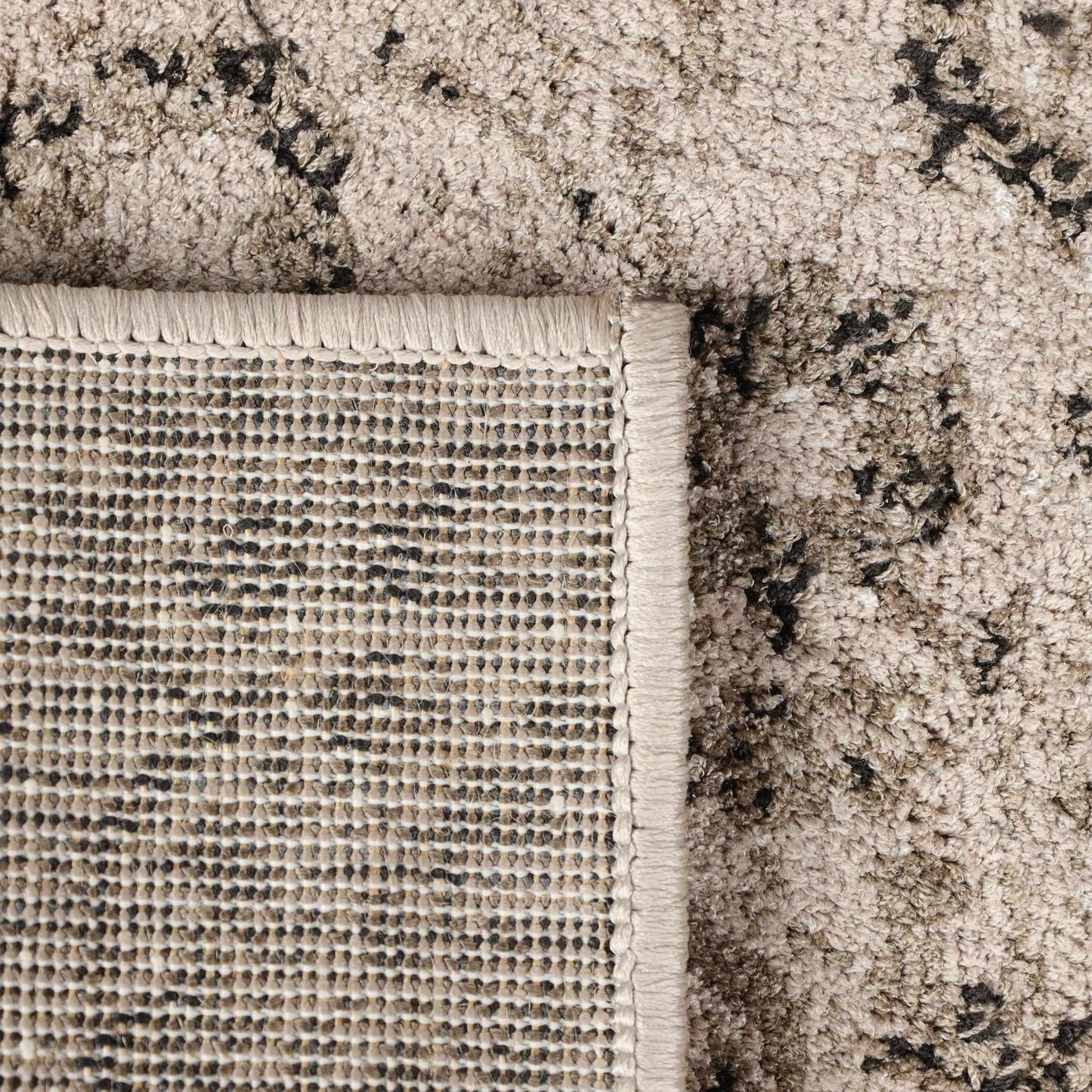 Caine Distressed Florals Modern Indoor Area Rug  - Bronze