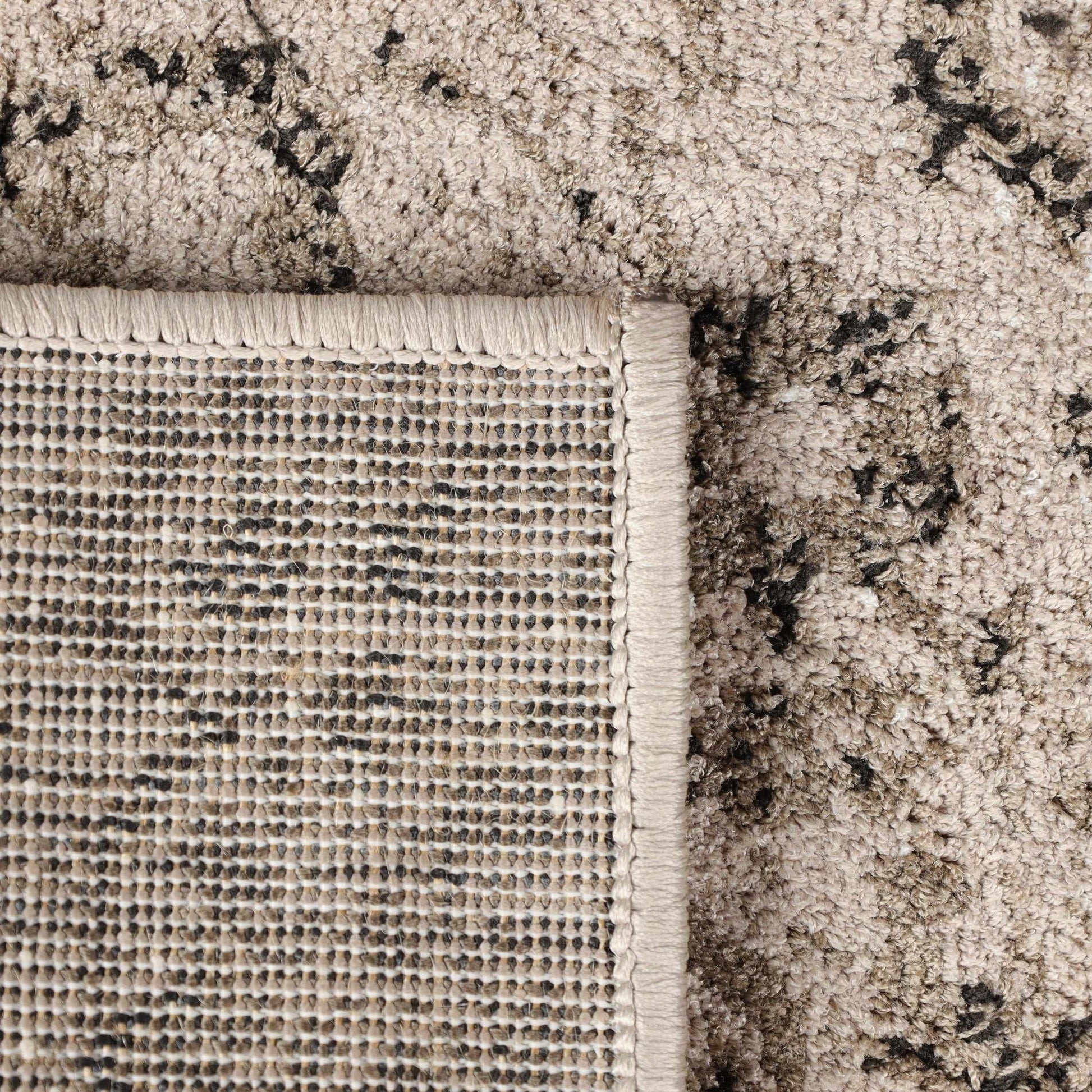 Caine Distressed Florals Modern Indoor Area Rug  - Bronze