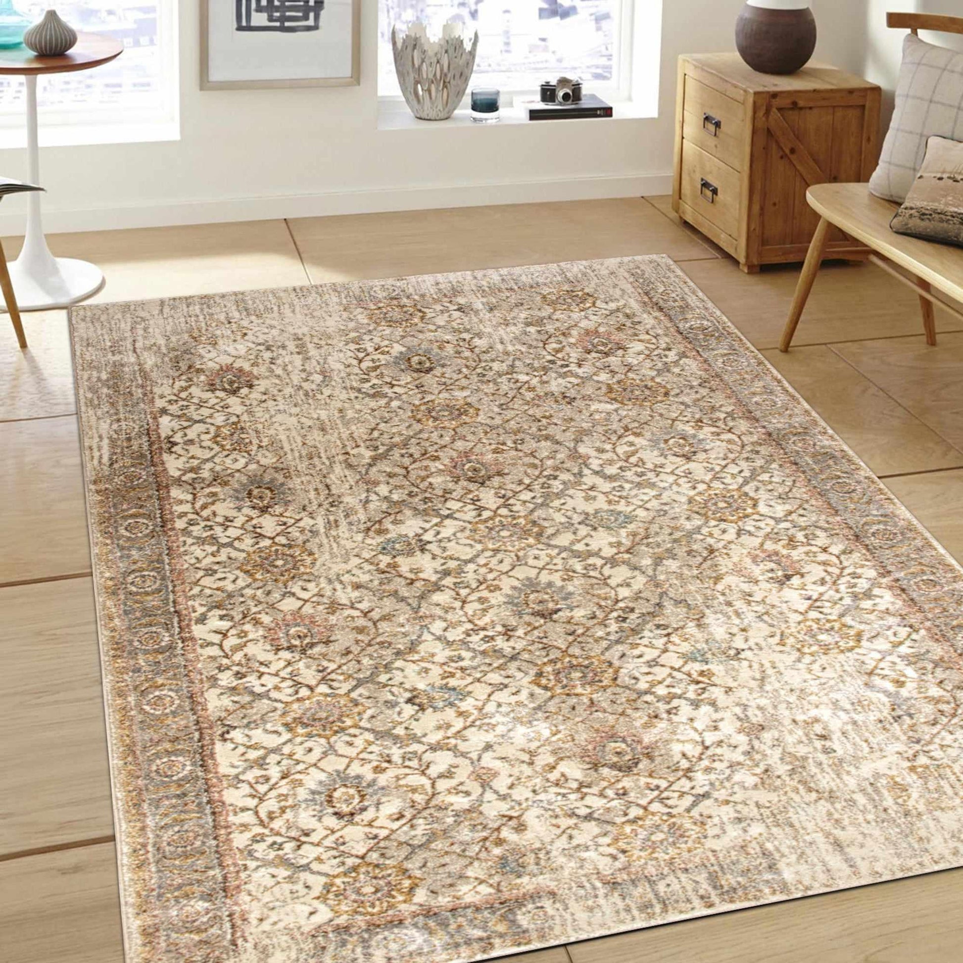  Chistan Iridescent Distressed Look Area Rug