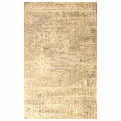 Superior Duard Heavily Distressed Geometric Medallion Area Rug 