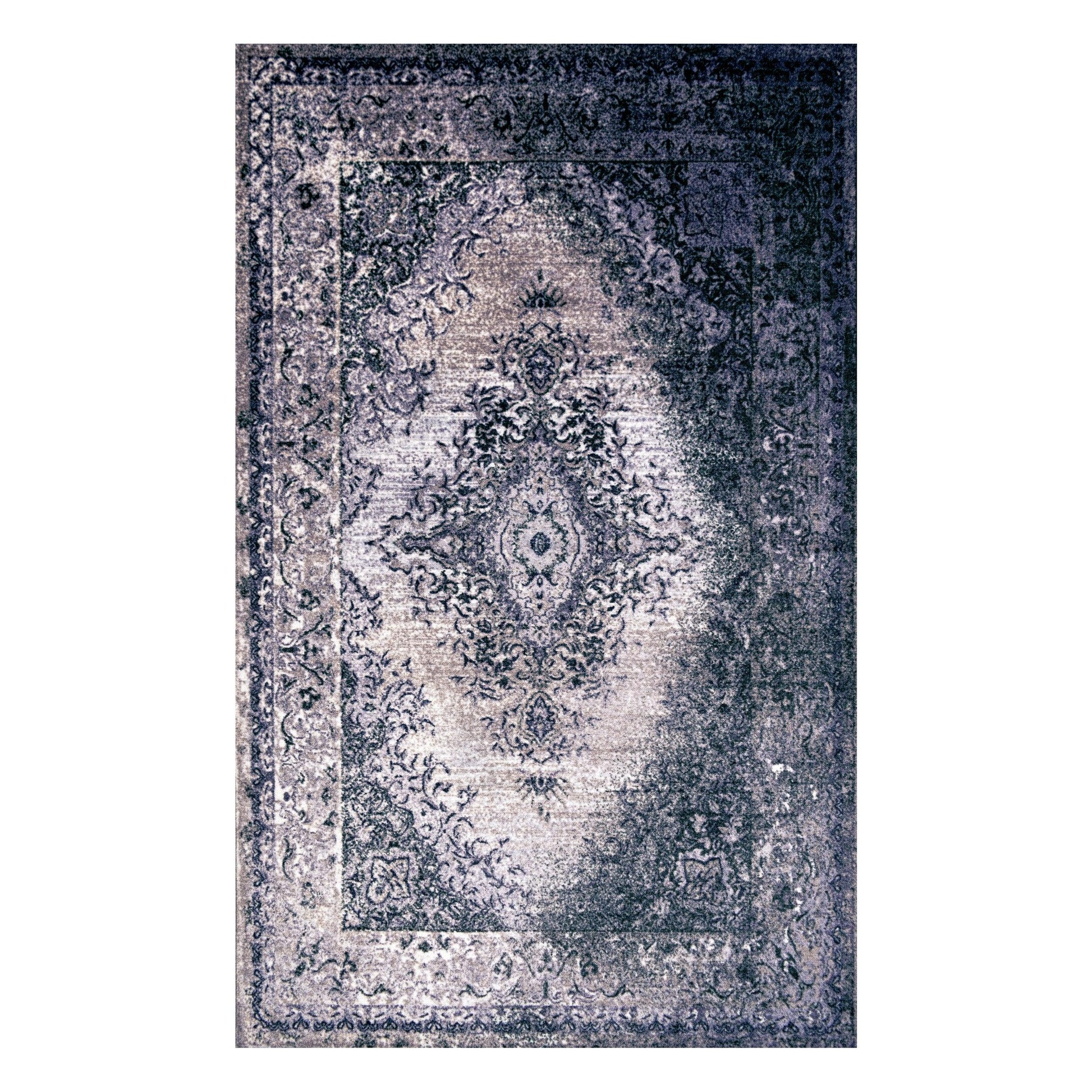  Superior Eldwin Oriental Indoor Washable Area Rug - Gray