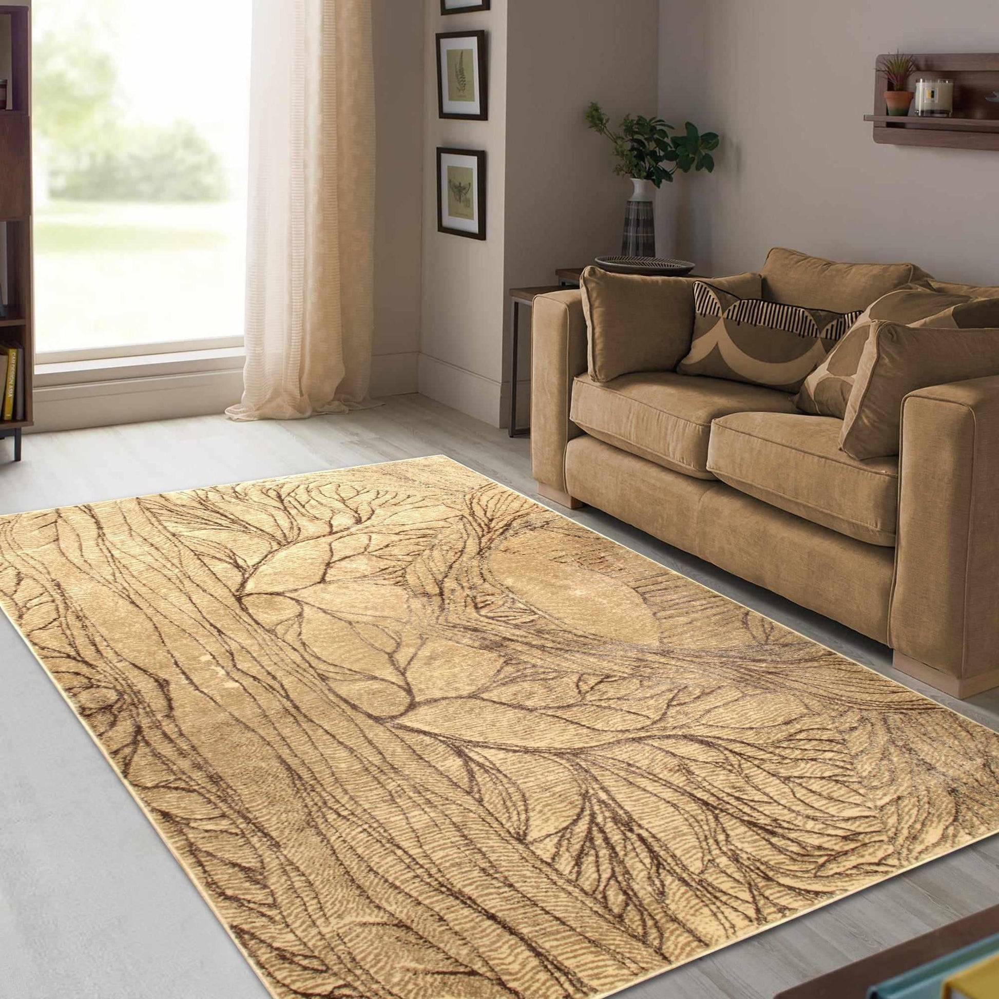  Superior Emrys Shimmery Abstract Modern Area Rug 