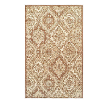  Superior Hayden Baroque Medallion Trellis Area Rug - Brown