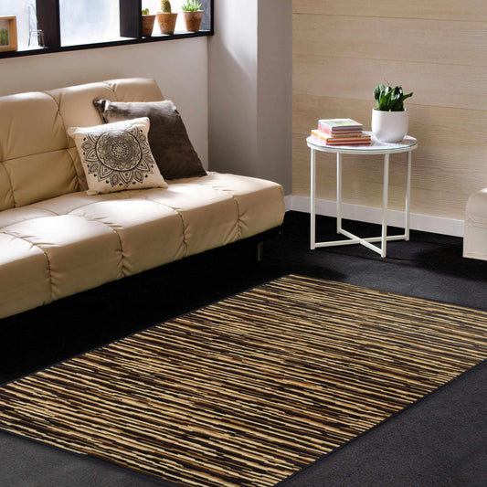  Superior Horizons Abstract Wavy Stripes Modern Area Rug 