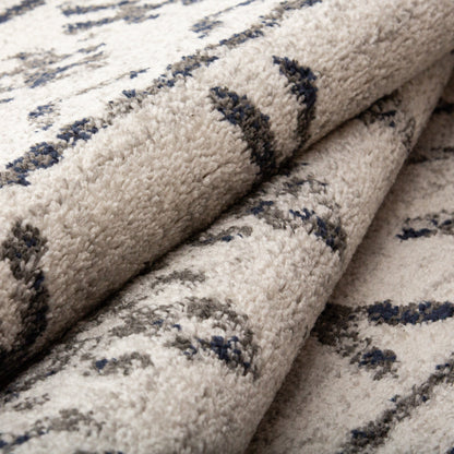  Superior Hotoko Distressed Aztec Geometric Contemporary Area Rug - Charcoal