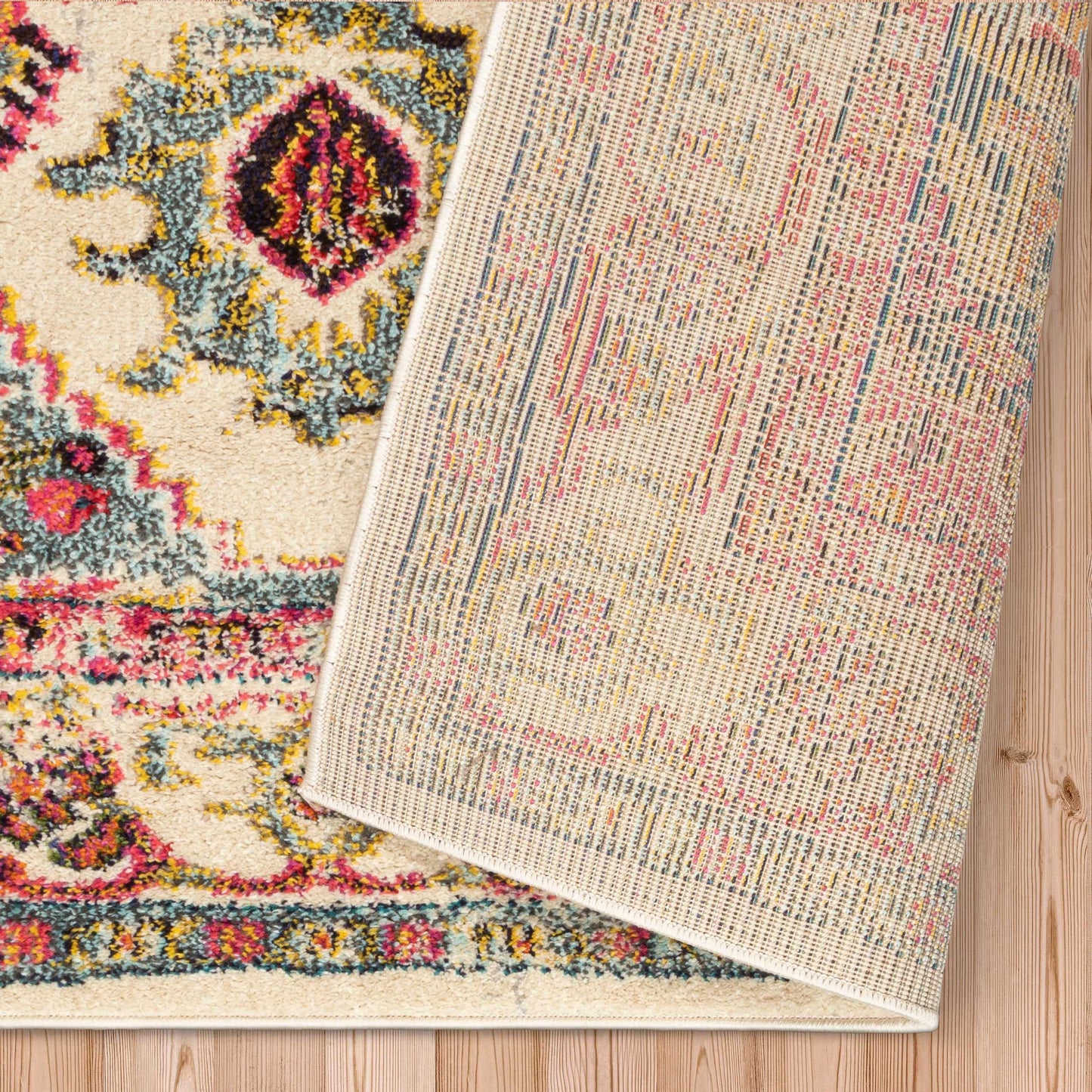  Superior Jasmira Modern Distressed Oriental Medallion Indoor Area Rug or Runner