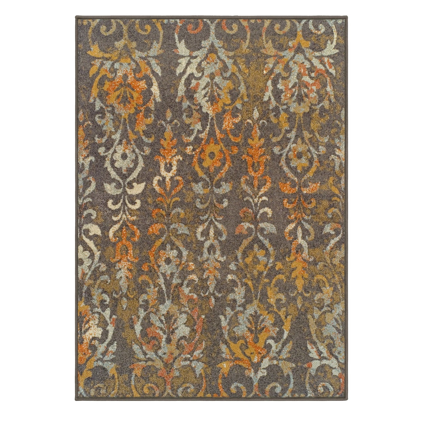 Superior Lafayette Oriental Floral Scroll Indoor Area Rug  - Tan