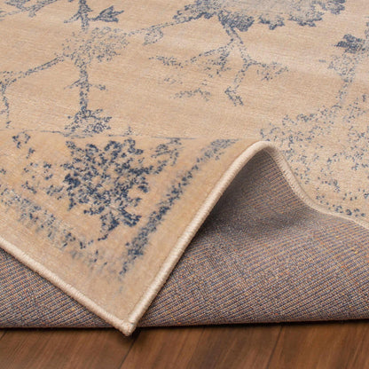 Superior Larkspur Distressed Floral Area Rug 