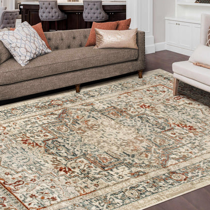 Superior Lucida Distressed Medallion Area Rug 