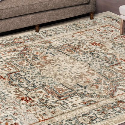 Superior Lucida Distressed Medallion Area Rug 