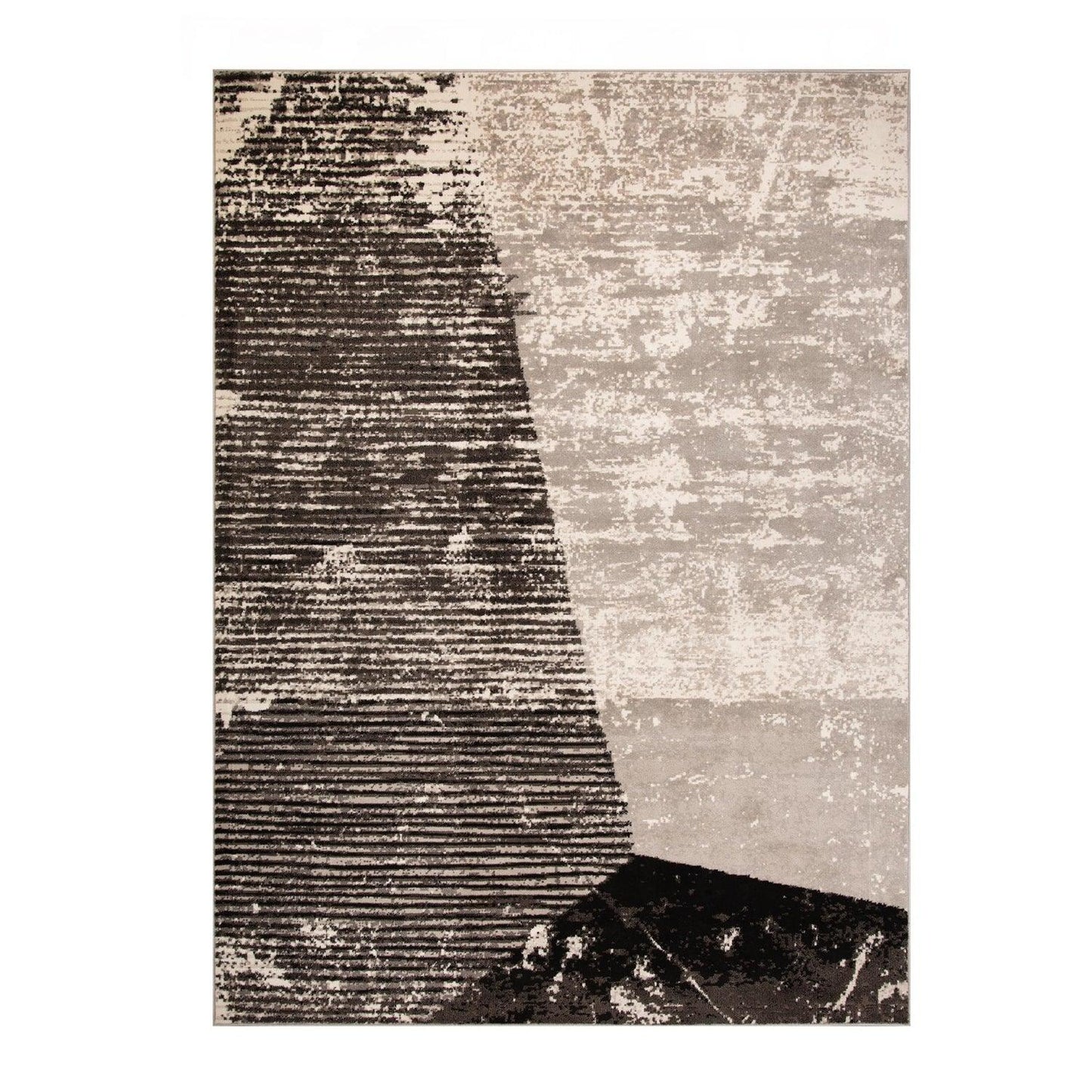 Superior Mabel Abstract Contemporary Indoor Area Rug or Runner  - Grey