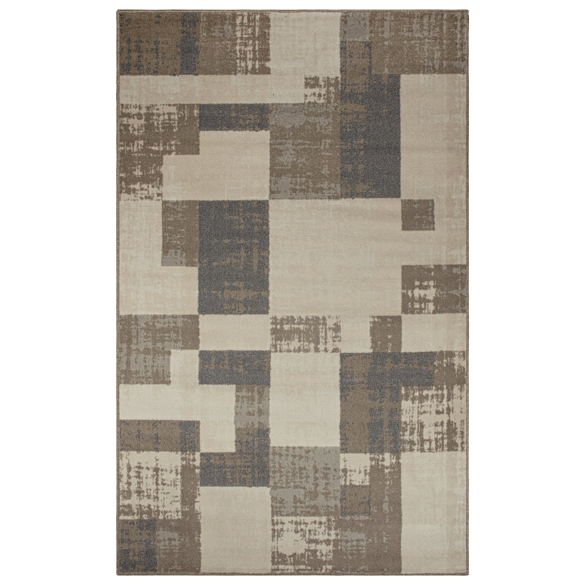 Superior Merewood Modern Distressed Abstract Geometric Indoor Area Rug