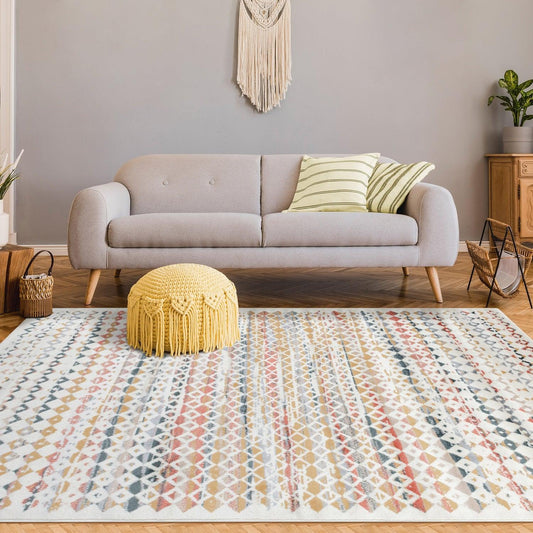 Superior Numair Abstract Geometric Diamonds Indoor Area Rug