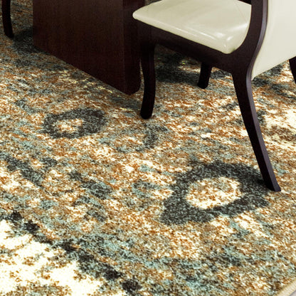  Superior Rosemont Modern Geometric Abstract Indoor Area Rug -  Blue