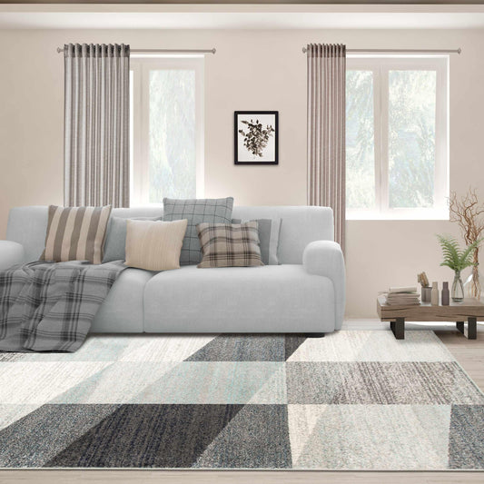  Superior Saina Transitional Abstract Diamonds Indoor Area Rug 