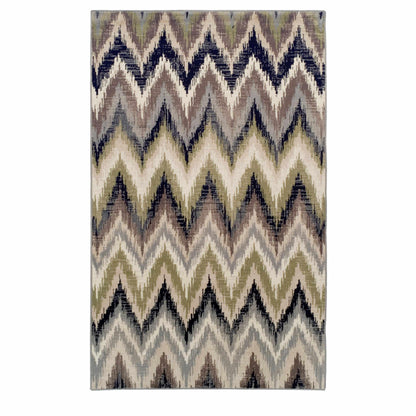  Superior Zigzag Modern Chevron Indoor Area Rug - Brown