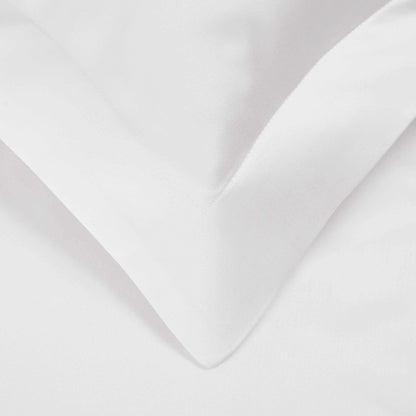Superior 600-Thread Count Tencel and Polyester Blend Wrinkle-Free Duvet Cover Set - White
