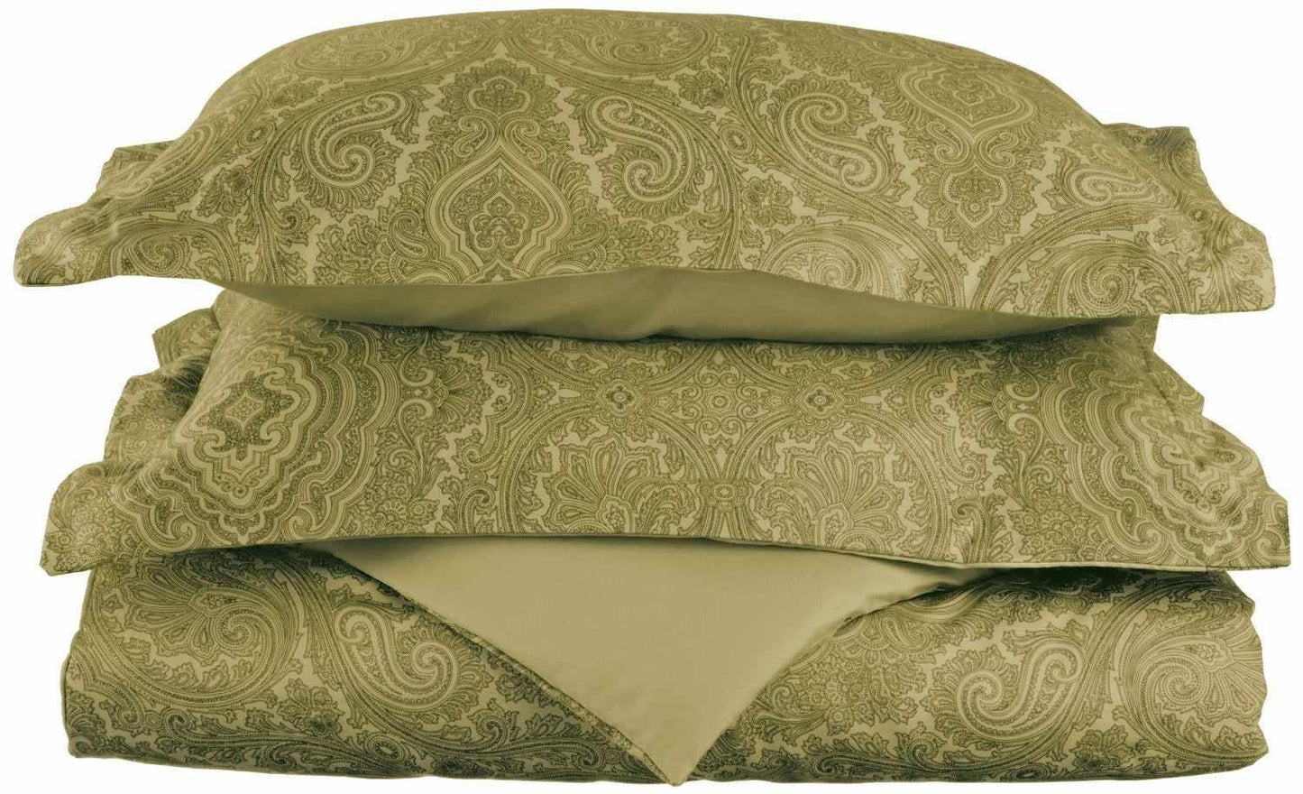 600 Thread Count Cotton Blend Italian Paisley Duvet Cover Set