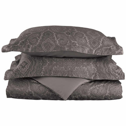 600 Thread Count Cotton Blend Italian Paisley Duvet Cover Set