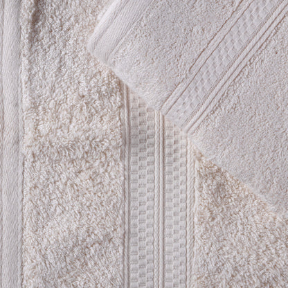 Rayon from Bamboo Cotton Blend Luxury Assorted 18 Piece Towel Set - Ivory