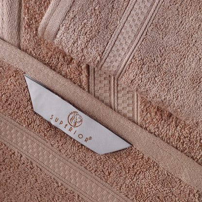 Rayon from Bamboo Cotton Blend Luxury Assorted 18 Piece Towel Set - Sand