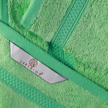 Rayon from Bamboo Cotton Blend Luxury Assorted 18 Piece Towel Set - Spring Green