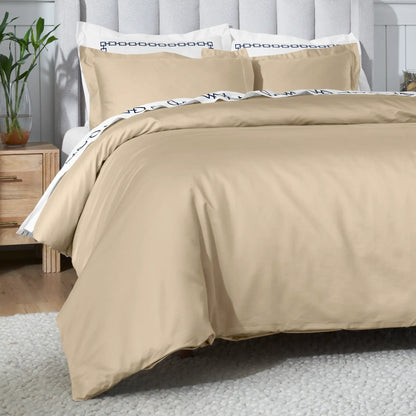 Egyptian Cotton 650 Thread Count Solid Duvet Cover Set