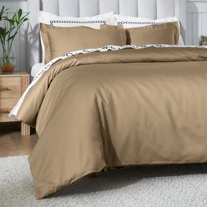 Egyptian Cotton 650 Thread Count Solid Duvet Cover Set