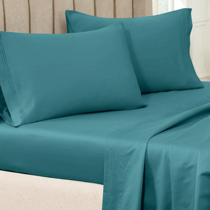 Premium 650 Thread Count Egyptian Cotton Solid Pillowcase Set