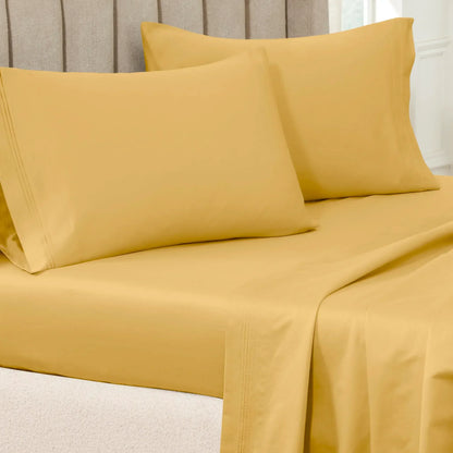 Premium 650 Thread Count Egyptian Cotton Solid Pillowcase Set