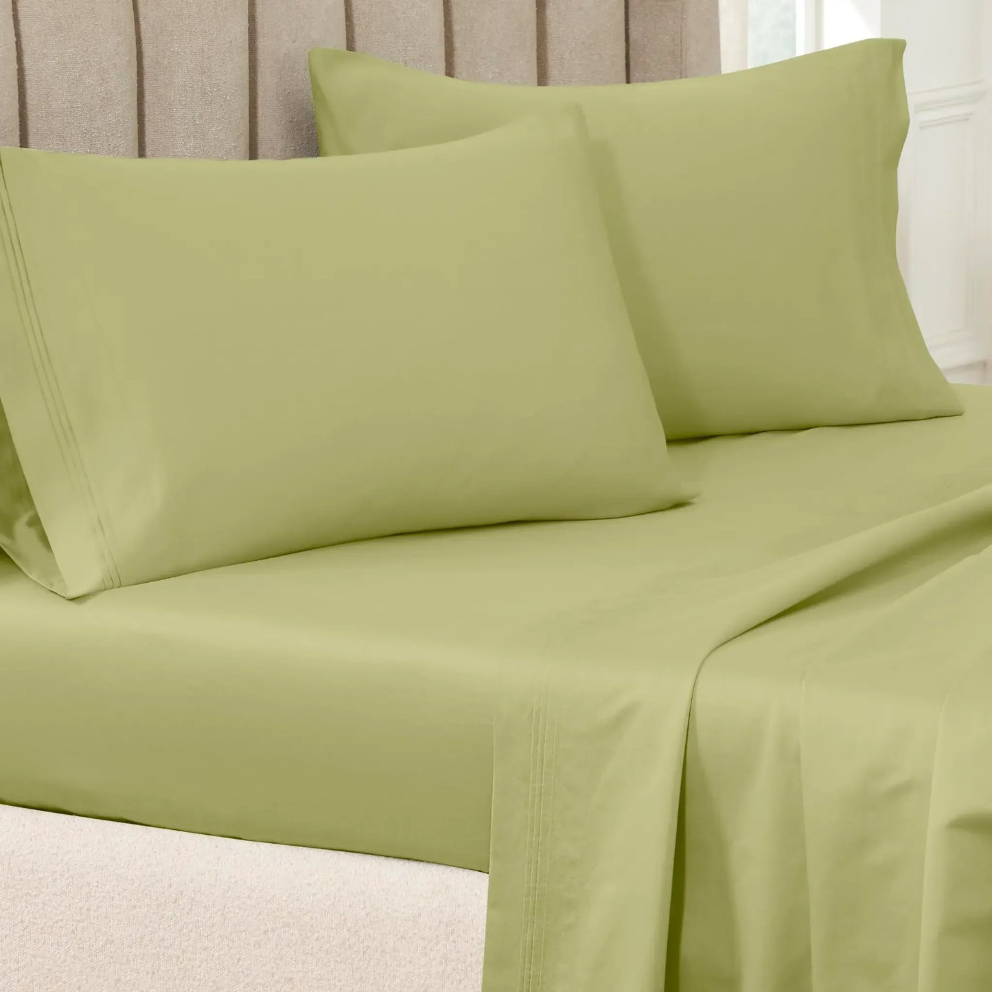 Premium 650 Thread Count Egyptian Cotton Solid Pillowcase Set