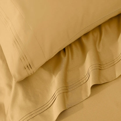 Premium 650 Thread Count Egyptian Cotton Solid Pillowcase Set