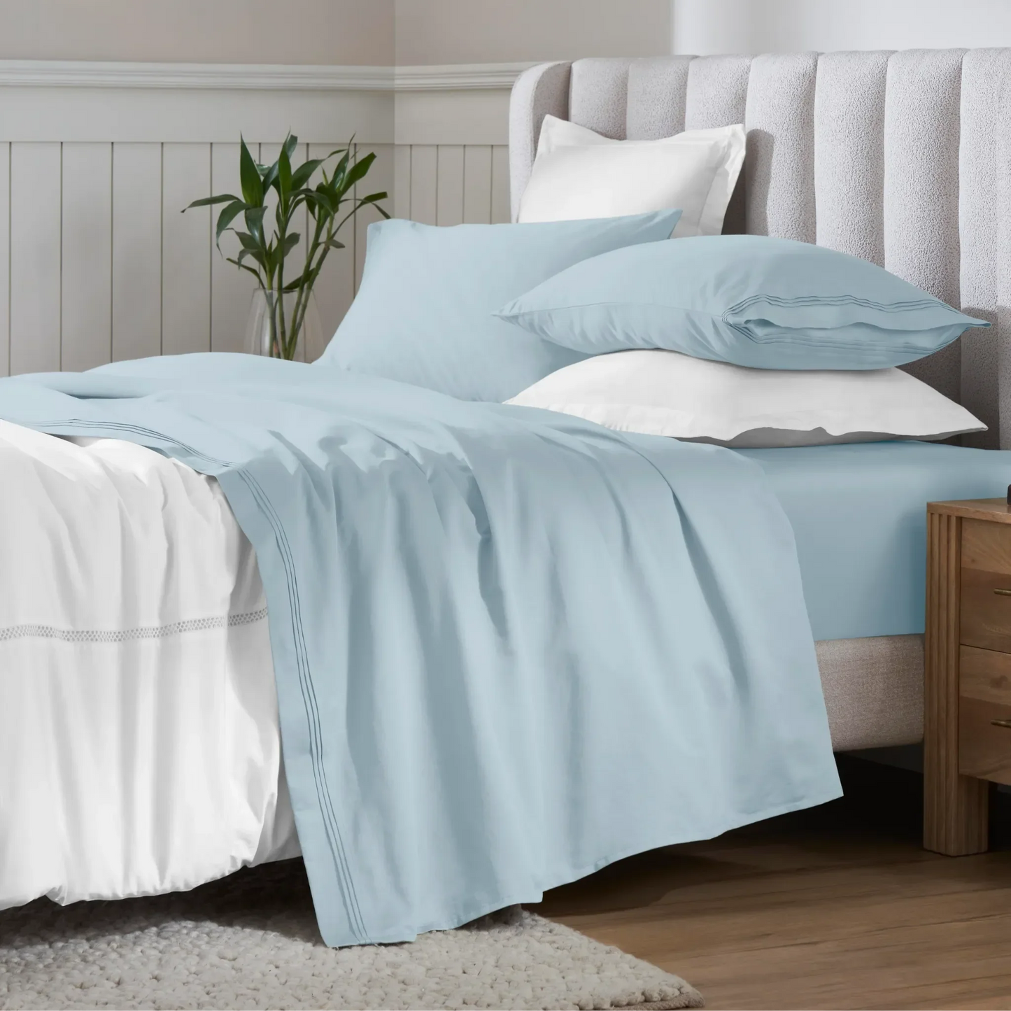 Egyptian Cotton 650 Thread Count Eco-Friendly Solid Sheet Set