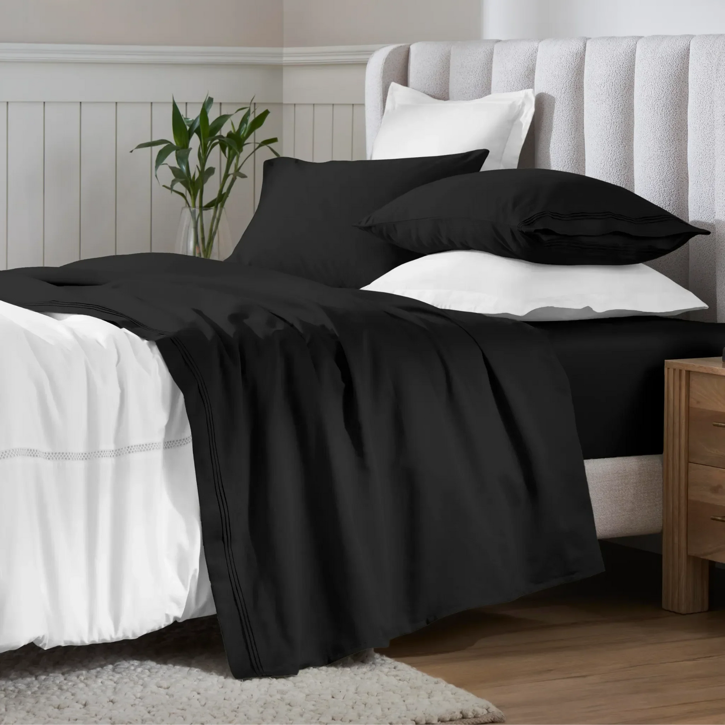 Egyptian Cotton 650 Thread Count Eco-Friendly Solid Sheet Set