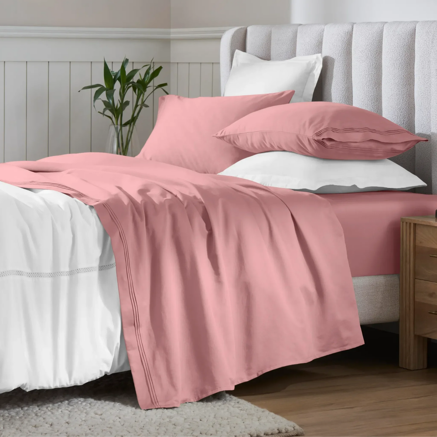 Egyptian Cotton 650 Thread Count Eco-Friendly Solid Sheet Set
