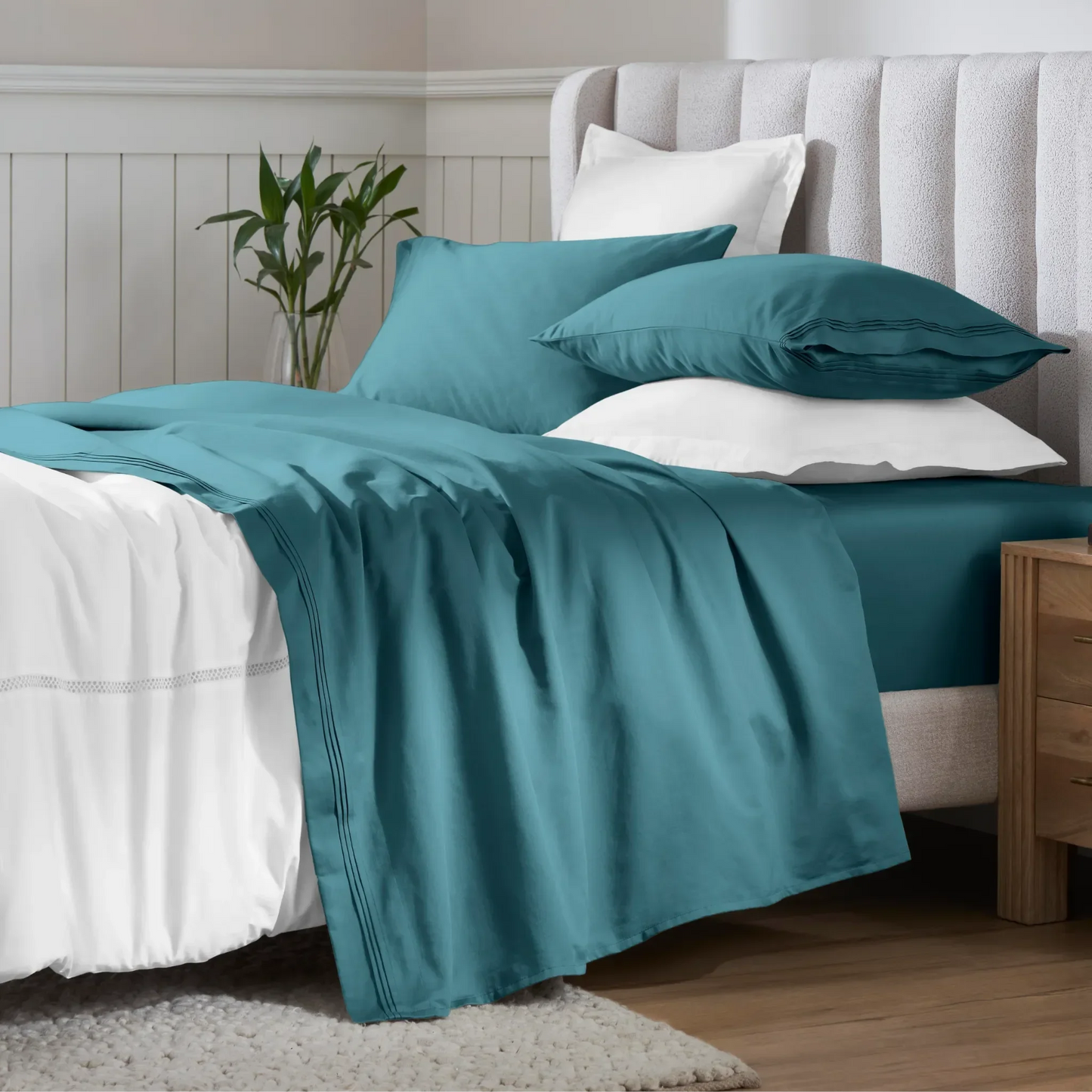 Egyptian Cotton 650 Thread Count Eco-Friendly Solid Sheet Set
