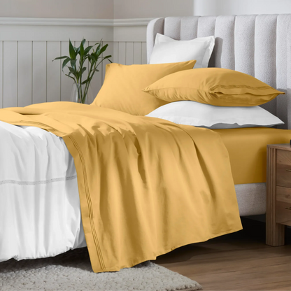 Egyptian Cotton 650 Thread Count Eco-Friendly Solid Sheet Set