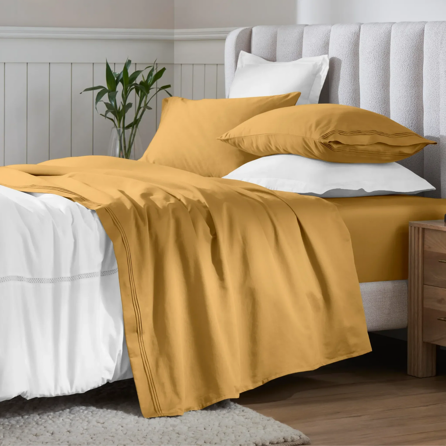 Egyptian Cotton 650 Thread Count Eco-Friendly Solid Sheet Set