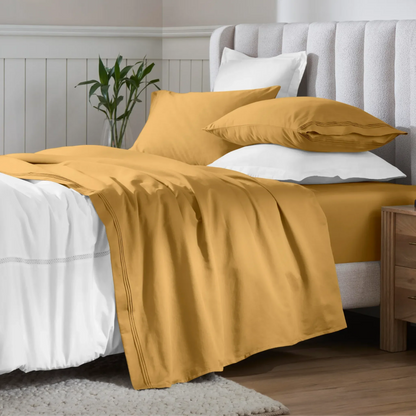 Egyptian Cotton 650 Thread Count Eco-Friendly Solid Sheet Set